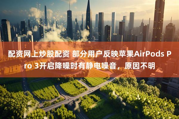 配资网上炒股配资 部分用户反映苹果AirPods Pro 3开启降噪时有静电噪音，原因不明