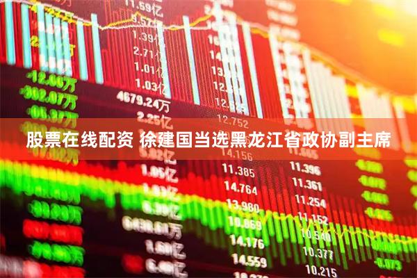 股票在线配资 徐建国当选黑龙江省政协副主席
