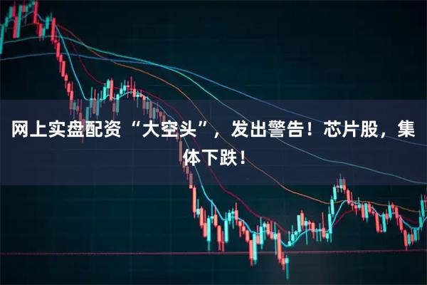 网上实盘配资 “大空头”，发出警告！芯片股，集体下跌！